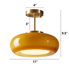 Cargar imagen en el visor de la galería, Alfred - Lámpara de techo circular de cristal