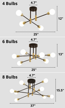 Charger l'image dans la galerie, Alice - Luminaire multi-ampoules moderne