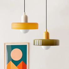 Load image into Gallery viewer, Bauhaus Style Colorful Glass Pendant Lights by Focal Decor