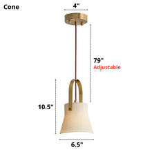 Load image into Gallery viewer, Japandi Style Ribbed Ceramic Pendant Lights
