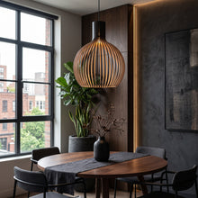 Load image into Gallery viewer, Handcrafted Wood Pendant Lights
