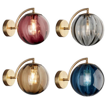 Load image into Gallery viewer, Vintage Glass Globe Wall Sconce