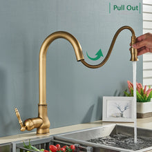 Load image into Gallery viewer, Antique Bronze Touch Control Kitchen Faucet