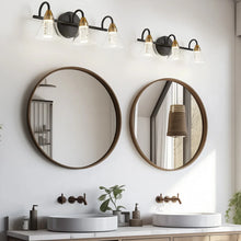 Load image into Gallery viewer, Focal Decor Albrecht Modern Three-Bulb Vanity Light in Black