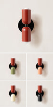 Load image into Gallery viewer, Colorful Minimalist Two-Bulb Wall Sconce