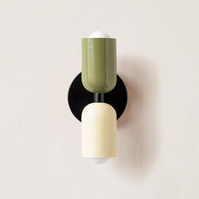 Load image into Gallery viewer, Colorful Minimalist Two-Bulb Wall Sconce
