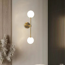 Load image into Gallery viewer, Orbita - Dual Frosted Glass Globe Wall Sconce