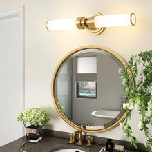 Cargar imagen en el visor de la galería, Frosted White Glass Vanity Light Fixture