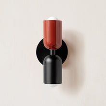 Load image into Gallery viewer, Colorful Minimalist Two-Bulb Wall Sconce