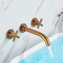 Charger l'image dans la galerie, Antique Brass Two-Handle Bathroom Faucet by Focal Decor