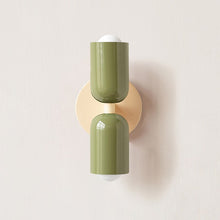 Load image into Gallery viewer, Colorful Minimalist Two-Bulb Wall Sconce
