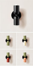 Load image into Gallery viewer, Colorful Minimalist Two-Bulb Wall Sconce