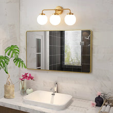 Load image into Gallery viewer, Modern Three-Bulb Frosted Glass Vanity Light