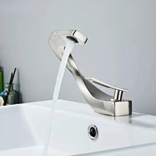 Charger l'image dans la galerie, Brushed Nickel Victor Curved Bathroom Faucet