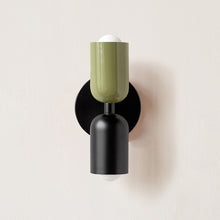 Load image into Gallery viewer, Colorful Minimalist Two-Bulb Wall Sconce