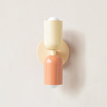 Load image into Gallery viewer, Colorful Minimalist Two-Bulb Wall Sconce