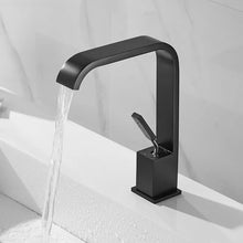 Load image into Gallery viewer, black single hole bathroom faucet