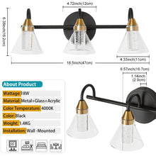 Load image into Gallery viewer, Albrecht - Modern Three-Bulb Vanity Light
