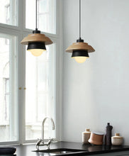 Charger l'image dans la galerie, matte black Nordic style wood pendant lights kitchen sink