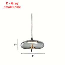 Charger l'image dans la galerie, Suspensions nordiques en corde et verre