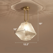 Charger l'image dans la galerie, large size modern glass crystal ceiling light dimensions