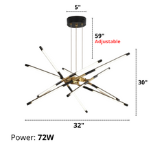 Charger l'image dans la galerie, Linus - Lustre LED moderne