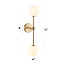 Load image into Gallery viewer, Orbita - Dual Frosted Glass Globe Wall Sconce