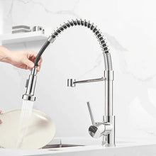 Load image into Gallery viewer, Teagan - Single-Hole Detachable Kitchen Faucet with Pull-Down Spring Water Spout