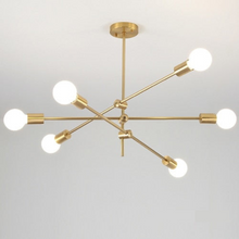 Load image into Gallery viewer, Modern Angled Multi-Bulb Pendant Light Fixture