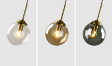 Load image into Gallery viewer, Vintage Glass Globe Pendant Lights