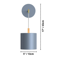 Load image into Gallery viewer, cylindrical hanging modern nordic wall lights dimensions