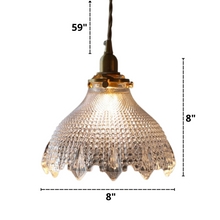 Load image into Gallery viewer, Hansel - Textured Glass Pendant Lights