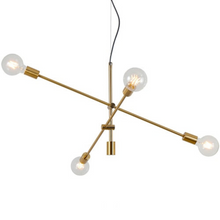Load image into Gallery viewer, Modern Angled Multi-Bulb Pendant Light Fixture