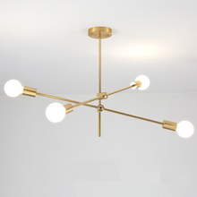 Load image into Gallery viewer, Modern Angled Multi-Bulb Pendant Light Fixture