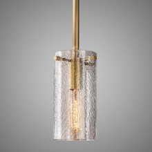 Load image into Gallery viewer, Lavelle - Cylindrical Textured Glass Pendant Lights