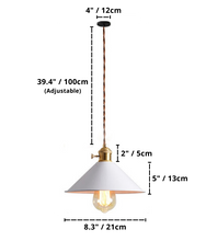 Charger l'image dans la galerie, Colorful Retro Plated Pendant Lights Dimensions