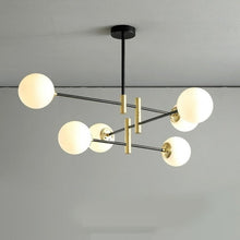 Charger l'image dans la galerie, Modern Glass Multi-Bulb Chandelier