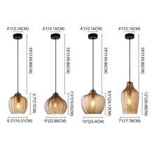Charger l'image dans la galerie, Danae - Suspensions en verre texturé
