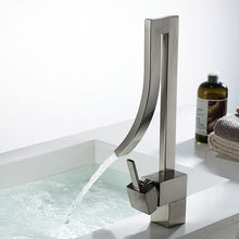 Load image into Gallery viewer, Brushed Nickel Theo Modern Sink Faucet