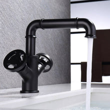 Load image into Gallery viewer, Vintage Industrial Brass Bathroom Faucet