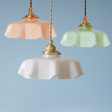 Load image into Gallery viewer, floral glass pastel color farmhouse pendant lights