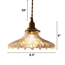 Load image into Gallery viewer, Hansel - Textured Glass Pendant Lights