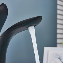 Load image into Gallery viewer, Curved Black Bathroom Faucet