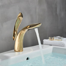 Load image into Gallery viewer, Reflective Gold Bathroom Faucet