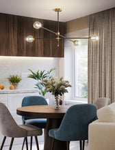 Load image into Gallery viewer, dining table modern four bulb chandelier