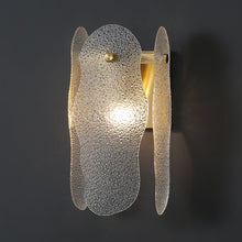 Load image into Gallery viewer, textured glass wall sconce for modern interior