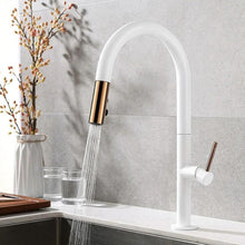 Cargar imagen en el visor de la galería, Rose Retractable Kitchen Faucet in White