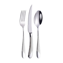 Load image into Gallery viewer, Luxury Textured Handle Silverware Set