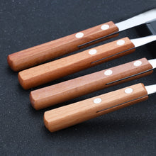 Load image into Gallery viewer, Oak - Rustic Wood Handle Stainless Steel Silverware Set