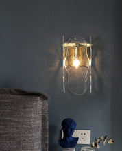 Load image into Gallery viewer, Terez - Glass & Copper Contemporary Wall Sconce